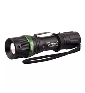 Zoomlu Oto Şarjlı EL Feneri Watton Wt-012 (Siyah)