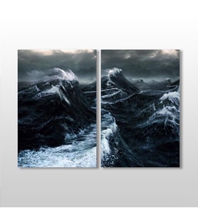 Fırtına Kanvas Tablo 60x50cm (Karışık)