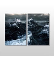 Fırtına Kanvas Tablo 60x50cm (Karışık)