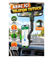 Ayarlanabilir Dikiz Aynası Telefon Tutucu – Katlanabilir Çok Açılı Araç İçi Kullanım