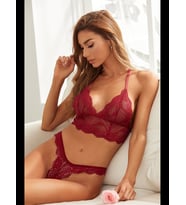 Fantezia Night Kadın Siyah Çapraz Sırt Detaylı Şık Bralet Takım