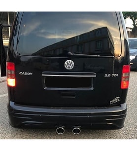 Vw Caddy Arka Ek Arka Ek Difüzör Siyah Plastik 2004-2010 Arka-difizör-bodykit-ek-karlık