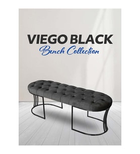 Siyah Bench Puf