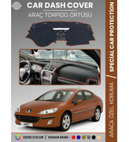 PEUGEOT 407 (2004-2010) Torpido Örtüsü Ön Göğüs Koruma Torpido Koruma Birebir Uyum Kaymaz Özel Kesim