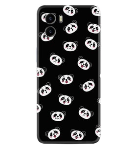 Vivo Y15S Y32 Y33S Y51 Y53S Kılıf Desemli Silikon Panda Suratları 1773