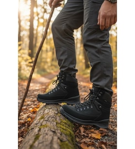 Enoch Erkek Siyah Waterproof Yüksek Bilekli Outdoor Trekking ve Dağcı Botu