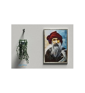 Postera Seyit Rıza - Seyit Rıza Çerçeveli Posteri (32X47 cm ÇERÇEVELİ) (Siyah-Gri)