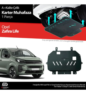 Opel Zafira Life Çelik Karter Muhafaza Koruma 2020 Üzeri A+ Kalite