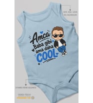 Amca, baba gibi ama daha cool Sıfır Kollu Bebek Zıbını