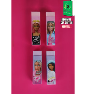 x Dekomus Lisanslı Barbie Uzun Silgi 2 Adet