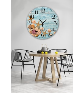 bilge Tasarım retro Duvar Saati 35 x 35 CM (Karışık)