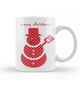 Merry Christmas Yılbaşı Yeni Yıl Konseptli 013 Kupa Bardak Porselen