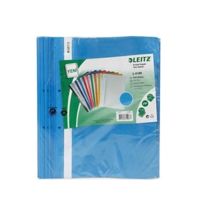Leitz Telli Dosya Plastik Açık Mavi L-4189 (1 Paket 50 Adet)
