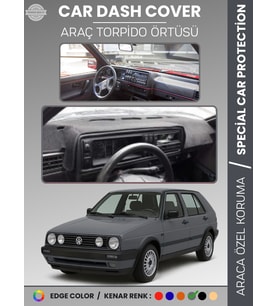 VOLKSWAGEN GOLF 2 MK2 (1983-1992) Torpido Örtüsü Panel Halısı Torpido Koruma Tam Uyum UV Koruma