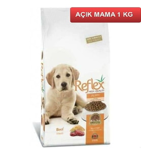 Reflex Puppy Beef Rice Biftekli Yavru Köpek Maması 1 Kg AÇIK