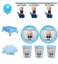 Patron Bebek Doğum Günü Süsleri 8 Kişilik-