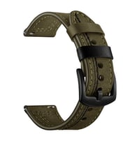 Gear S2 (20mm) KRD-19 Deri Kordon (Yeşil)
