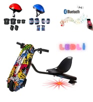 Citymate Drift Car Elektrikli Kaykay Bluetooth Dirift Kar Hoverboard Scooter Koruma Ekipmanı Hediye D01 (Model 1)