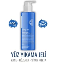 Yüz Temizleme Jeli 400 ML Yağlı Karma Ciltler İçin  Siyah Nokta Makyaj Temizleme Yüz Yıkama Jeli