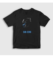 Presmono Unisex Çocuk Siyah Sub Zero Mortal Kombat T-Shirt 147742tt