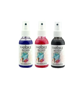 CADENCE SPREY KUMAŞ BOYASI 100ML 3LÜ SET