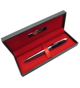 Signator® T507 Siyah Krom Tükenmez Kalem  İsme Özel Kalem  Hediyelik Kalem (Karışık)
