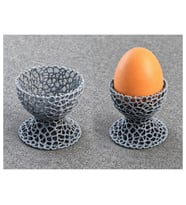 Alvera 3d Collection 6'lı Dekoratif Yumurtalık Seti Modern Tasarım Yumurtalık 3D Baskı Kahvaltılık Yumurta Standı Renk Seçenekli