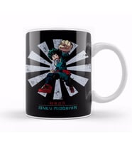 Izuku Midoriya My Hero Academia Retro Japanese Kupa Bardak Porselen
