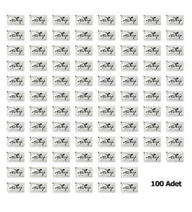 Tek Kullanımlık Otel Islak Mendil Paket / 6x10 Cm. / Türkiye Yazılı Baskılı Poşet / 100 Adetlik Paket
