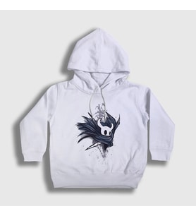 Presmono Unisex Çocuk Beyaz Robe Oyun Hollow Knight Kapüşonlu Sweatshirt 492937tt