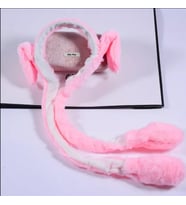 Hareketli Işıklı Tavşan Kulak Taç (Pembe)