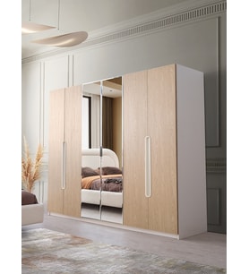 ÇAMLICA MDF 6 KAPILI DOLAP (Çok Renkli)