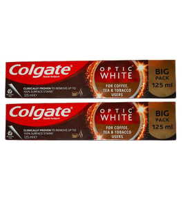 Optic White Kahve, Çay ve Tütün Kullanıcıları Için Beyazlatıcı Diş Macun 125 ml + 2 Adet