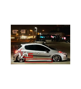 PEUGEOT 207 GTX MARŞPİYEL SAĞ SOL TAKIM FİBERGLASS BOYASIZ