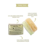 Doğal Kabak Lifli Pirinç Tozu Sabun Cilt Beyazlatıcı Peeling Etkili