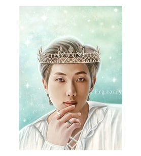 Prens Tablo Ahşap Poster Dekoratif Olarak Bts Rm Kod2646