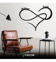 Kişiye Özel Sevgililer Günü İsimli Kalp Tablo