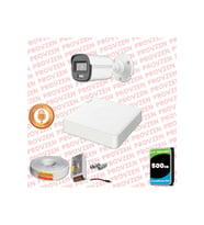 Provzen Hikvision 1'li Full HD Güvenlik Kamerası Set 7/24 Renkli, Mikrofonlu, Olay Anında Bildirim
