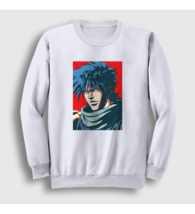 Presmono Unisex Beyaz Joseph Joestar Anime Jojo Sweatshirt 321741tt