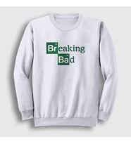 Presmono Unisex Beyaz Logo Breaking Bad Sweatshirt 185250tt (Beyaz)