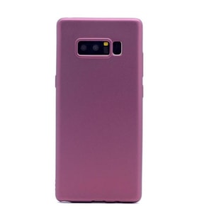 Jopus Galaxy Note 8 ile Uyumlu Soft Silikon Kılıf Mürdüm
