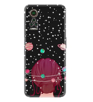 General Mobile GM 21 Pro GM 22 Pro Plus Kılıf Desemli Silikon Space Woman 1311