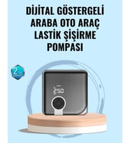 Northcity Type-C Şarjlı Taşınabilir Elektrikli Hava Pompası - 150 PSI Akıllı Lastik Şişirici