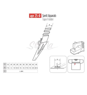 Şerit Apara 30x15mm / APR 25-R