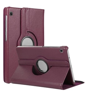 Microsonic Lenovo Tab M10 TB-X605F 10.1` Kılıf, (ZA480027TR) 360 Rotating Stand Deri Mor