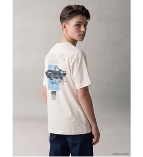 LCW Kids Bej Bisiklet Yaka Shelby Lisanslı Erkek Çocuk Tişört