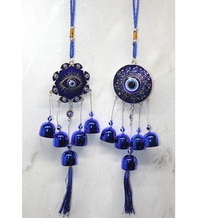 Metal Nazar Boncuğu Çan Model 10 (Çok Renkli)