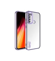 Xiaomi Redmi Note 8 Uyumlu Kılıf Kamera Korumalı Logo Gösteren Zore Omega Kapak