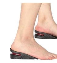 OLLEVRA Yüksek Konforlu Gizli Yükseltici Ped (Unisex) - 5 cm Boy Uzatıcı Silikon Ortopedik Topuk Tabanlık