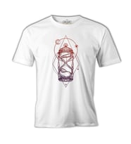 Kum Saati - Yıldızlarda Zaman Beyaz Erkek Tshirt